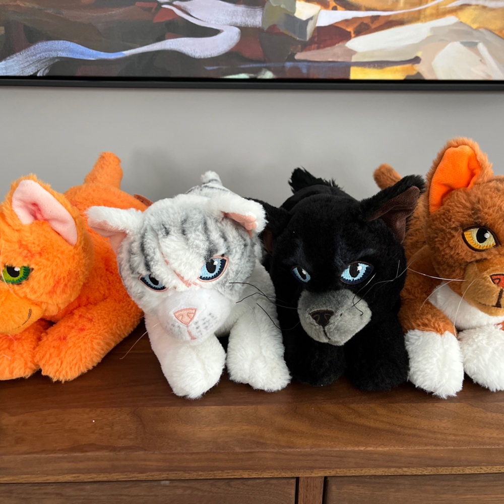 FOUR Warrior Cat Plush Toys